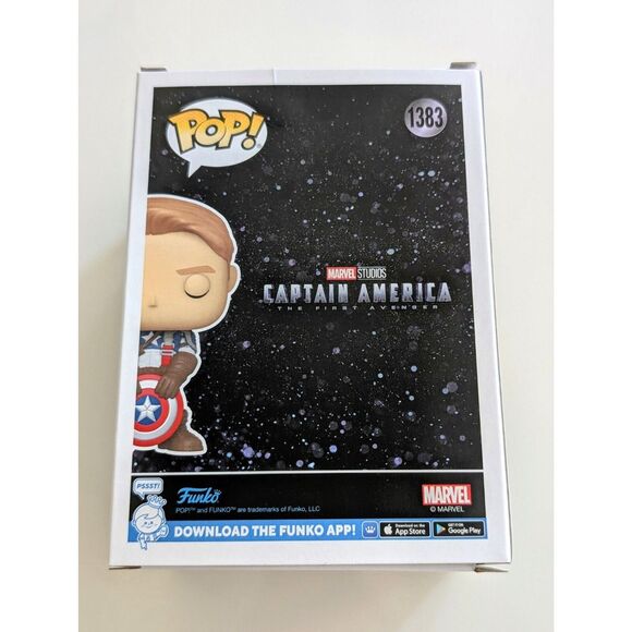 Funko Pop Captain America Steve Rogers Upper Deck Funko Redemption #1383 - Picture 4 of 5